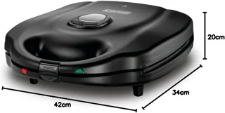 ساندویچ ساز سه کاره بلک اند دکر، مدل TS4130 | Black & Decker Sandwich Grill And Waffle Maker, TS4130